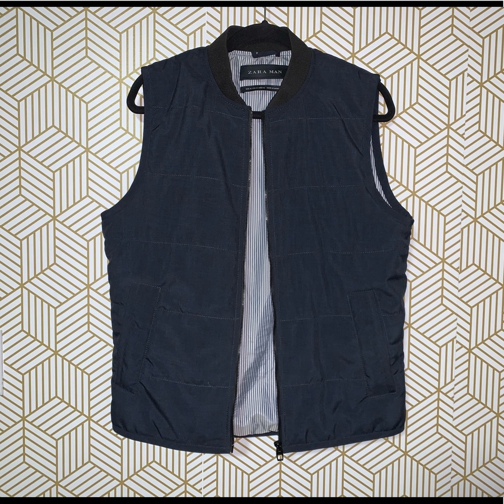 Zara Man Navy Vest - image 3